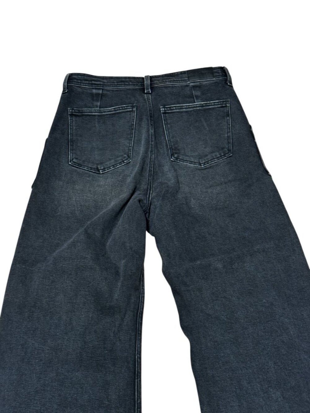 Pistola Black Palazzo Wide Leg Jeans High Rise Size 31 - Picture 11 of 12